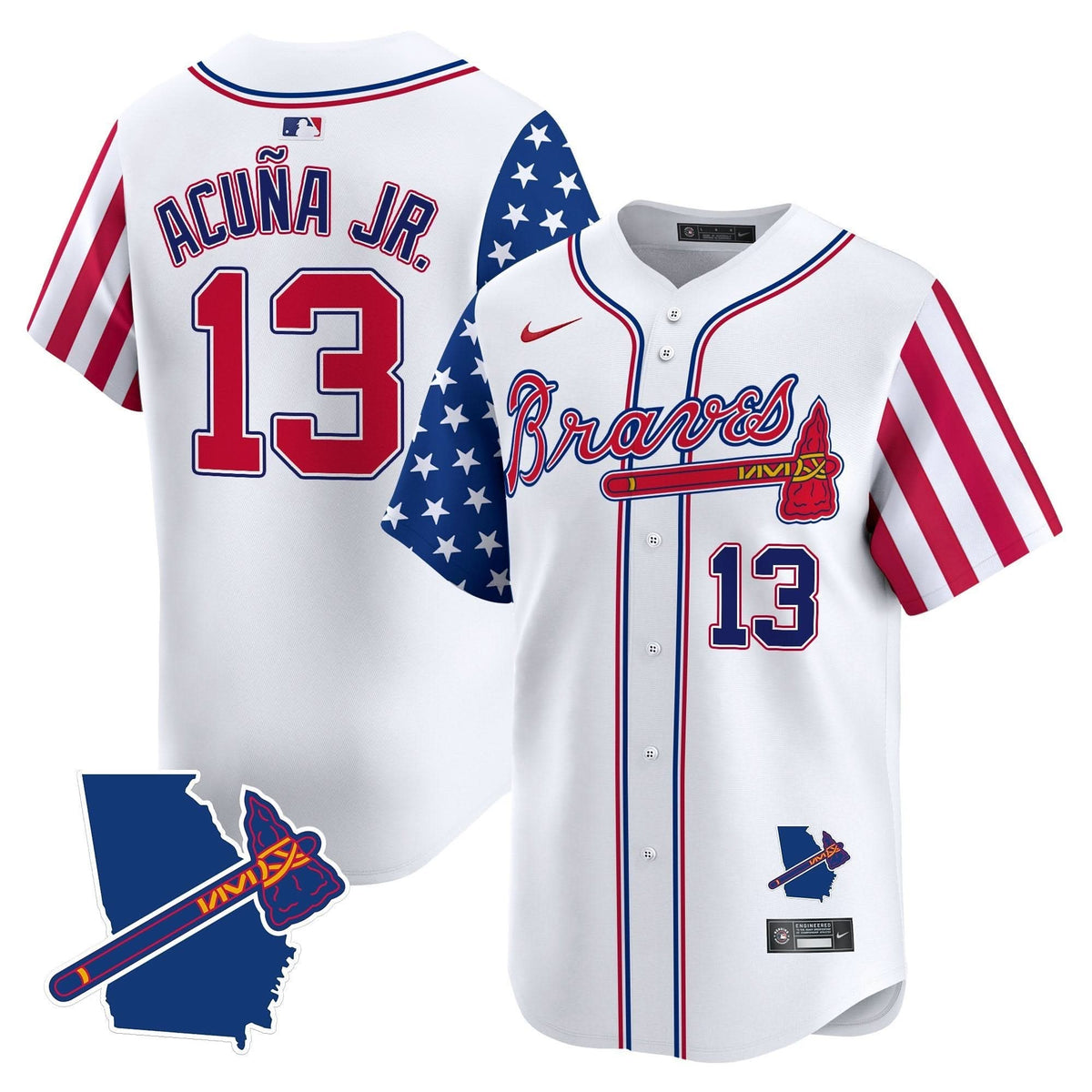 Men's Atlanta Braves 2025 Memorial Day Vapor Premier Limited Jersey - All Stitched