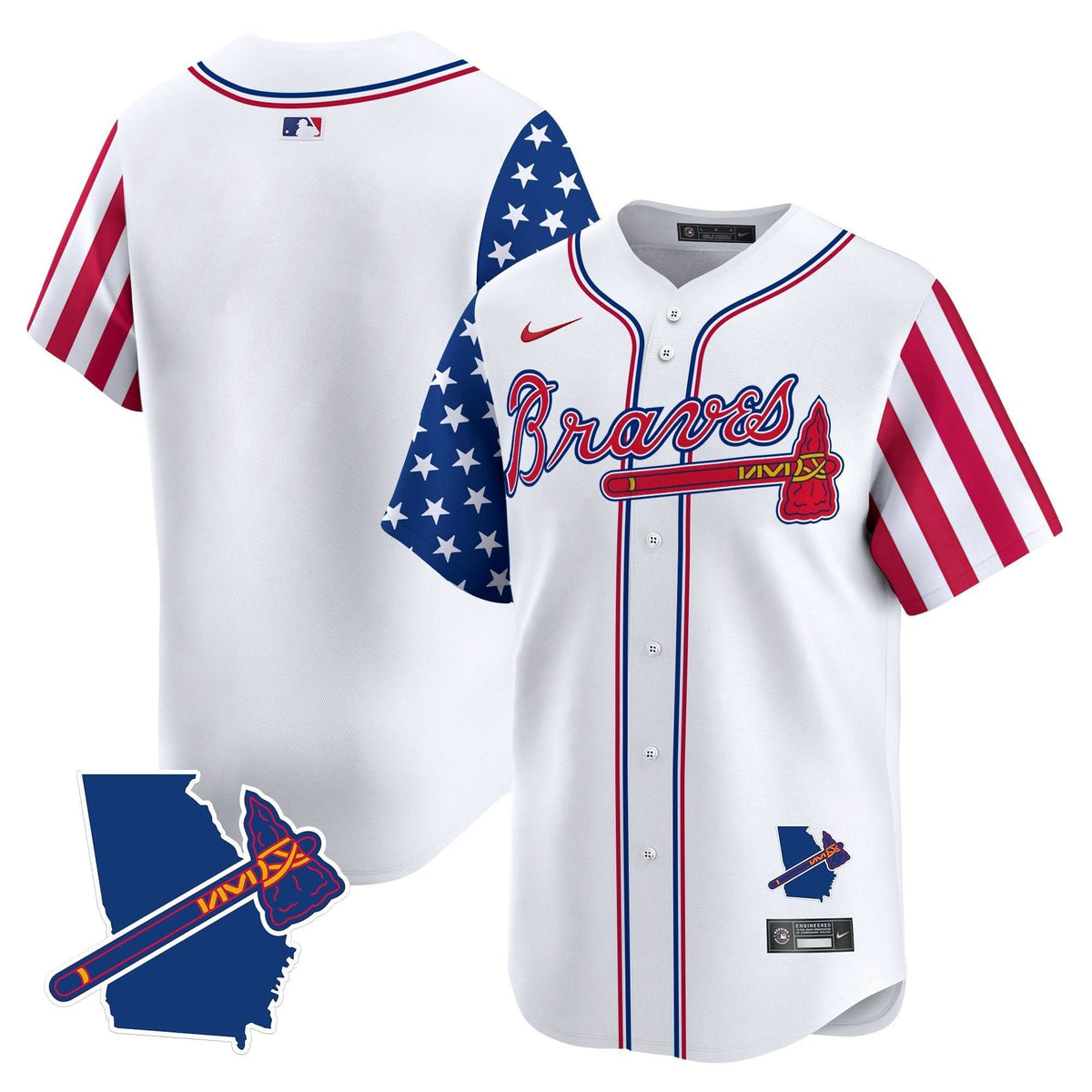 Men's Atlanta Braves 2025 Memorial Day Vapor Premier Limited Jersey - All Stitched