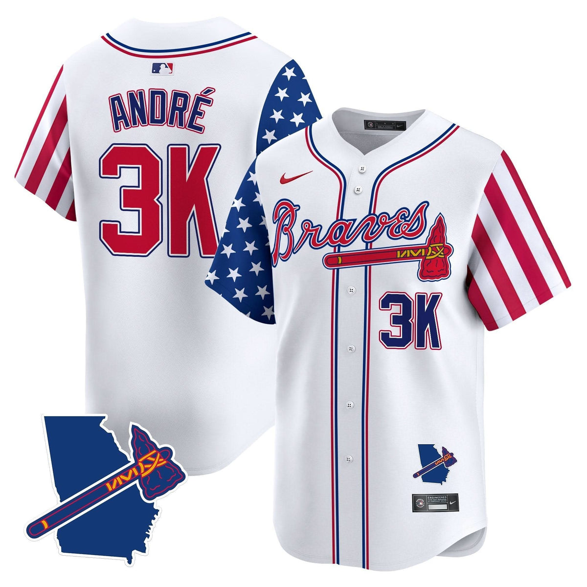 Men's Atlanta Braves 2025 Memorial Day Vapor Premier Limited Jersey - All Stitched