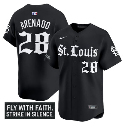 St. Louis Cardinals 'Gothic Legacy Edition' Vapor Premier Limited Jersey - All Stitched