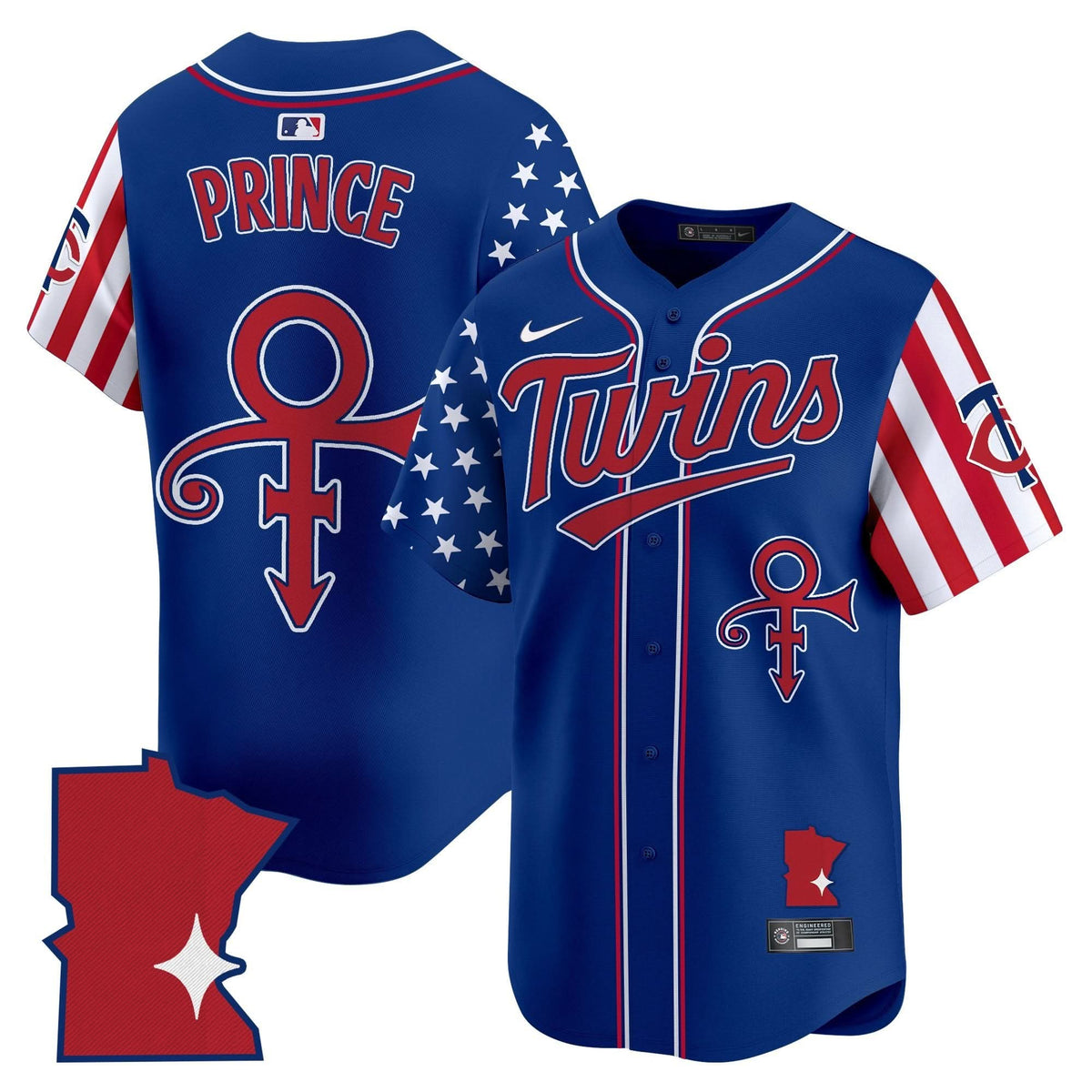 Men's Minnesota Twins 2025 Independence Day Vapor Premier Limited Jersey - All Stitched