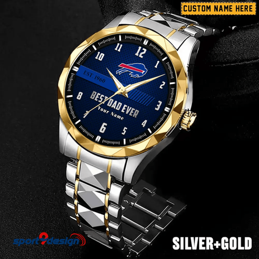 BB Best Dad Ever Luxury Diamond Watch Father's Day Gift
