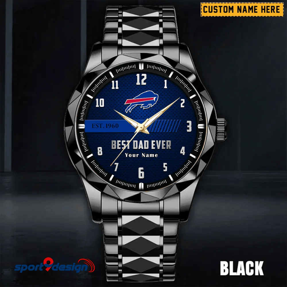 BB Best Dad Ever Luxury Diamond Watch Father's Day Gift