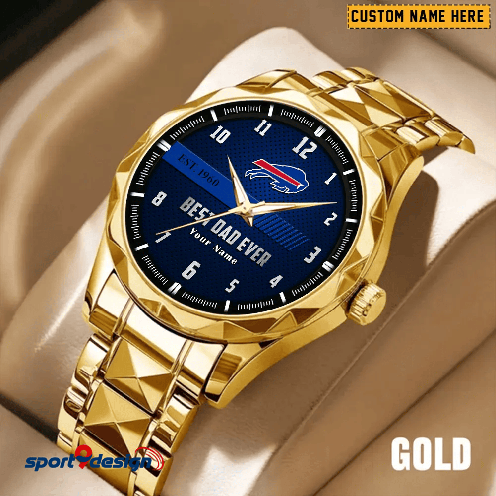BB Best Dad Ever Luxury Diamond Watch Father's Day Gift
