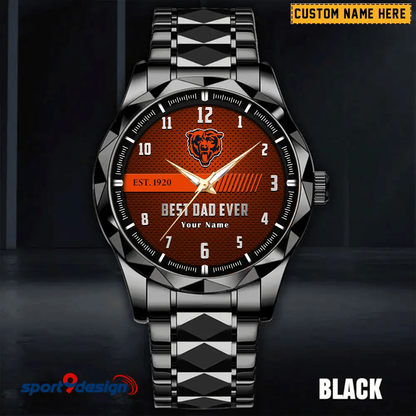 CB Best Dad Ever Luxury Diamond Watch Father's Day Gift