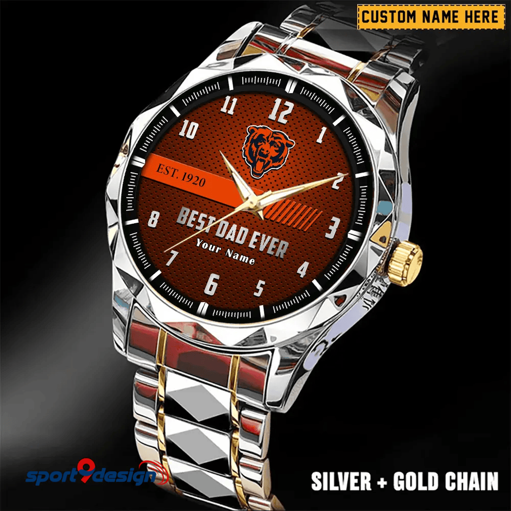CB Best Dad Ever Luxury Diamond Watch Father's Day Gift
