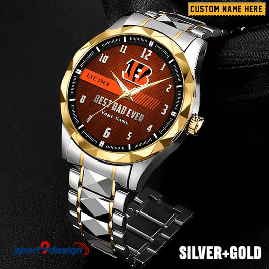 CB Best Dad Ever Luxury Diamond Watch Father's Day Gift