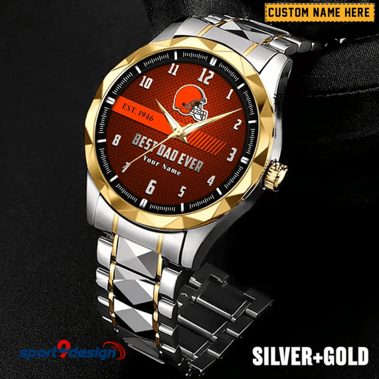 CB Best Dad Ever Luxury Diamond Watch Father's Day Gift