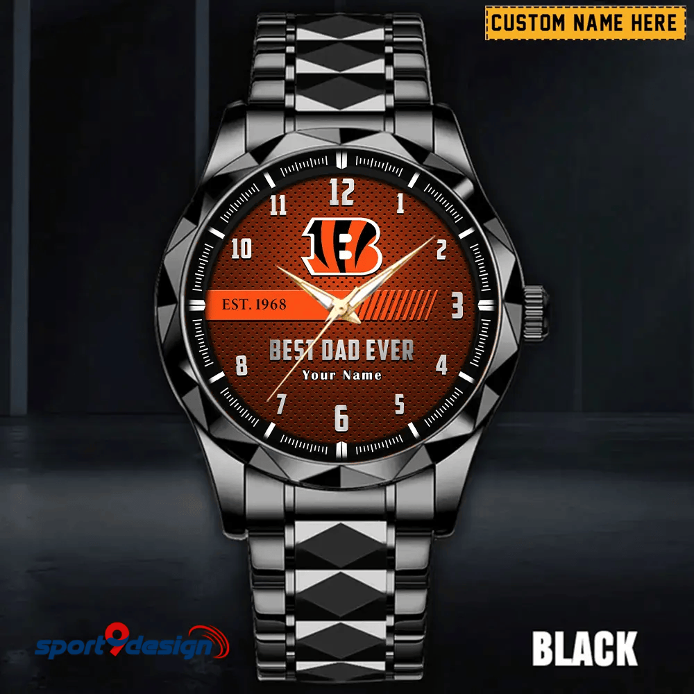 CB Best Dad Ever Luxury Diamond Watch Father's Day Gift