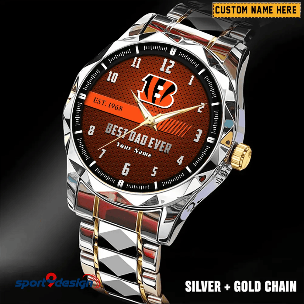 CB Best Dad Ever Luxury Diamond Watch Father's Day Gift