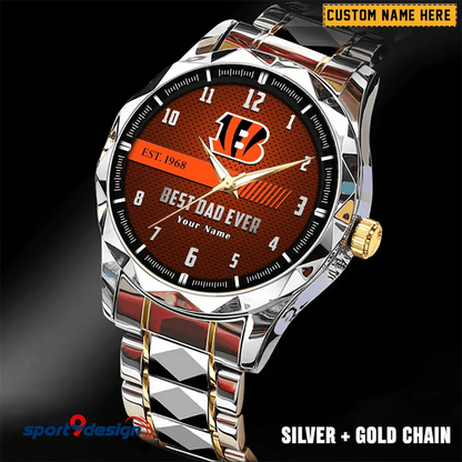 CB Best Dad Ever Luxury Diamond Watch Father's Day Gift