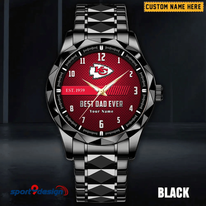 KCC Best Dad Ever Luxury Diamond Watch Father's Day Gift