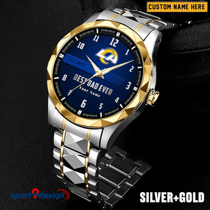 LAR Best Dad Ever Luxury Diamond Watch Father's Day Gift