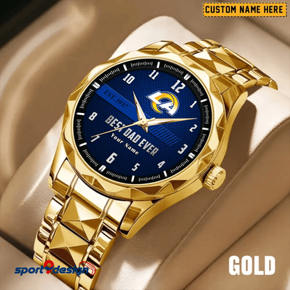 LAR Best Dad Ever Luxury Diamond Watch Father's Day Gift