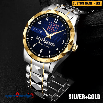 NYG Best Dad Ever Luxury Diamond Watch Father's Day Gift