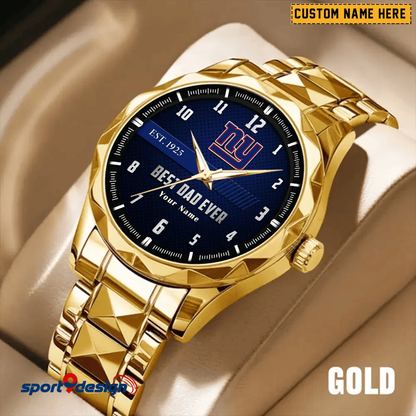 NYG Best Dad Ever Luxury Diamond Watch Father's Day Gift