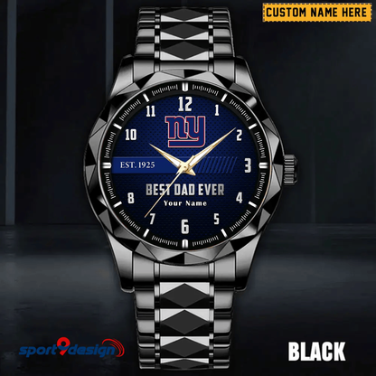 NYG Best Dad Ever Luxury Diamond Watch Father's Day Gift