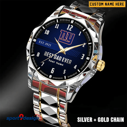 NYG Best Dad Ever Luxury Diamond Watch Father's Day Gift
