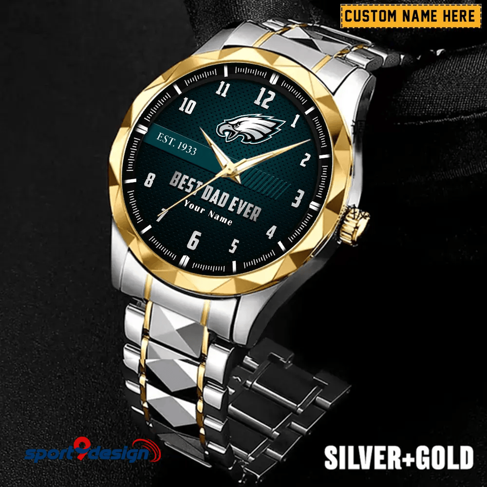 PE Best Dad Ever Luxury Diamond Watch Father's Day Gift