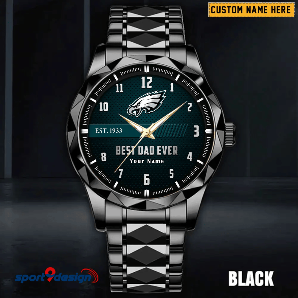 PE Best Dad Ever Luxury Diamond Watch Father's Day Gift