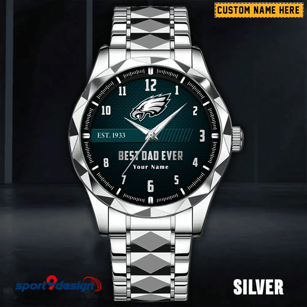PE Best Dad Ever Luxury Diamond Watch Father's Day Gift