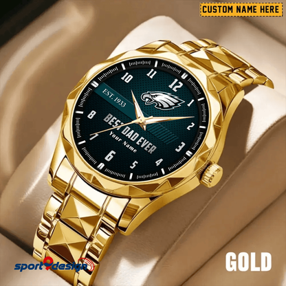 PE Best Dad Ever Luxury Diamond Watch Father's Day Gift