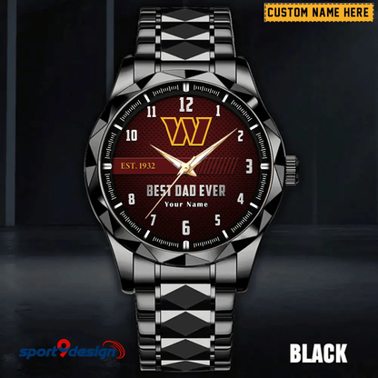 WC Best Dad Ever Luxury Diamond Watch Father's Day Gift