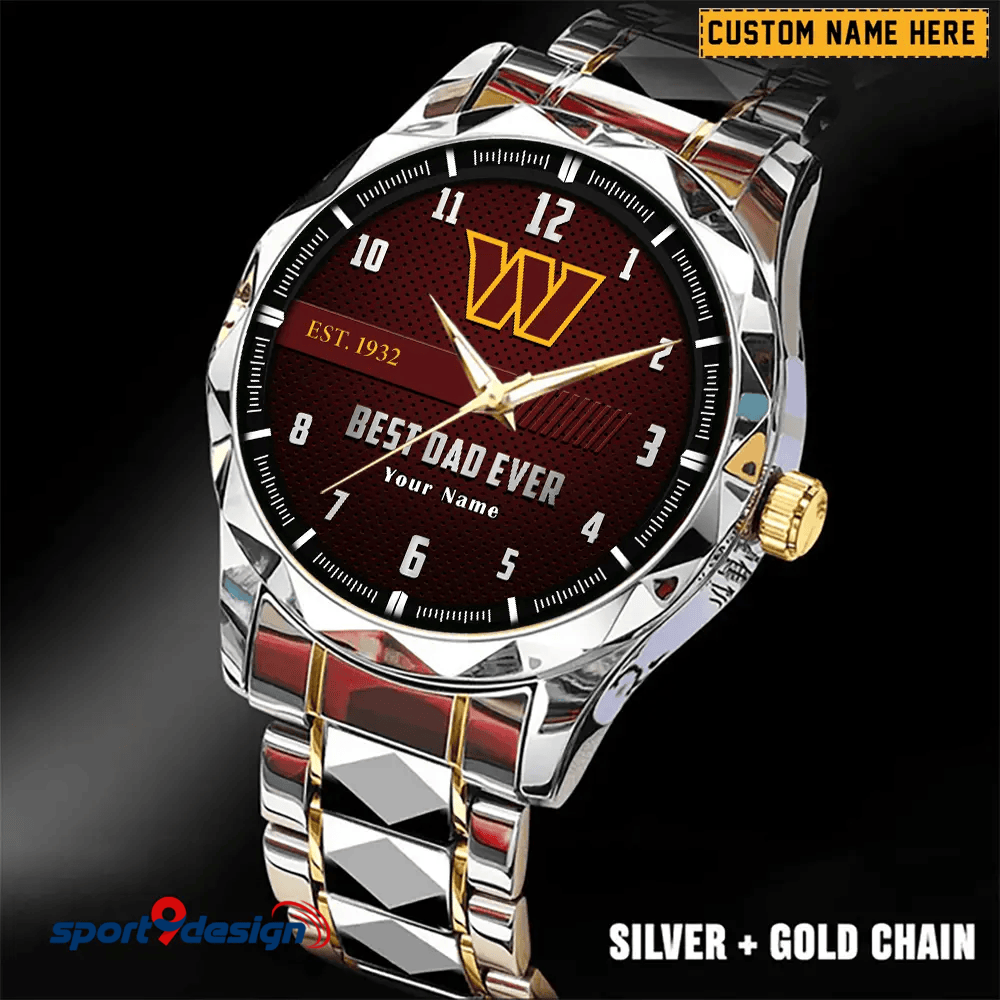WC Best Dad Ever Luxury Diamond Watch Father's Day Gift