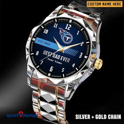 TT Best Dad Ever Luxury Diamond Watch Father's Day Gift