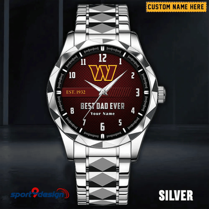 WC Best Dad Ever Luxury Diamond Watch Father's Day Gift