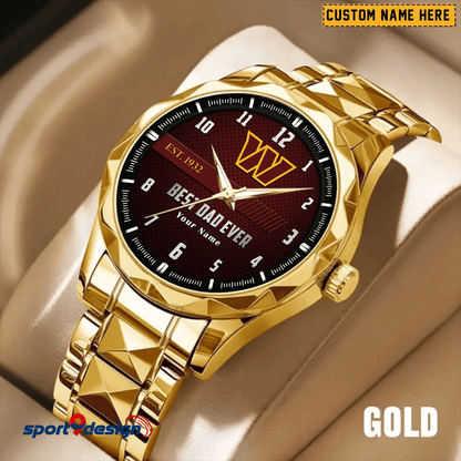 WC Best Dad Ever Luxury Diamond Watch Father's Day Gift
