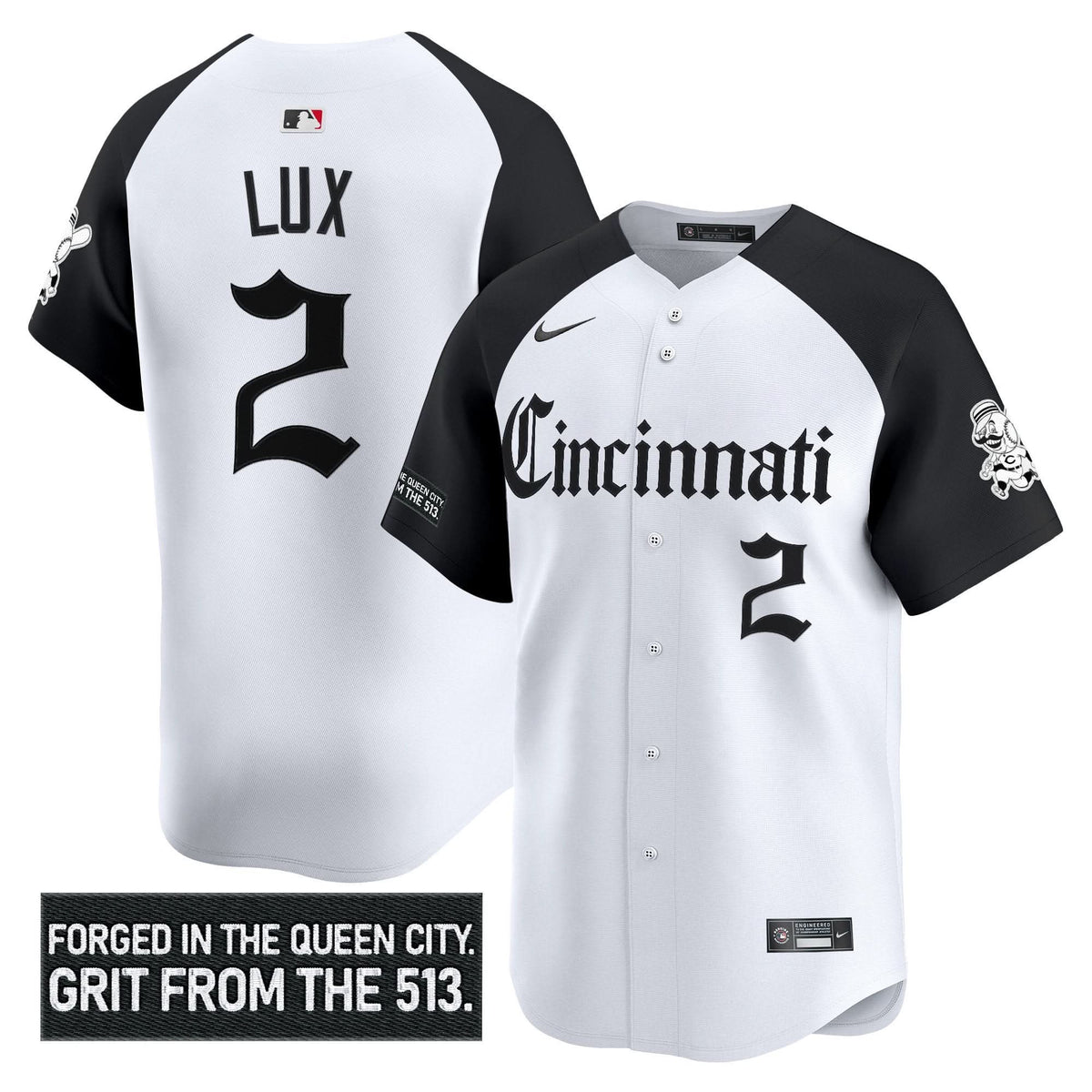 Men's Cincinnati Reds 'Gothic Queen City Edition' Vapor Premier Limited Jersey - All Stitched