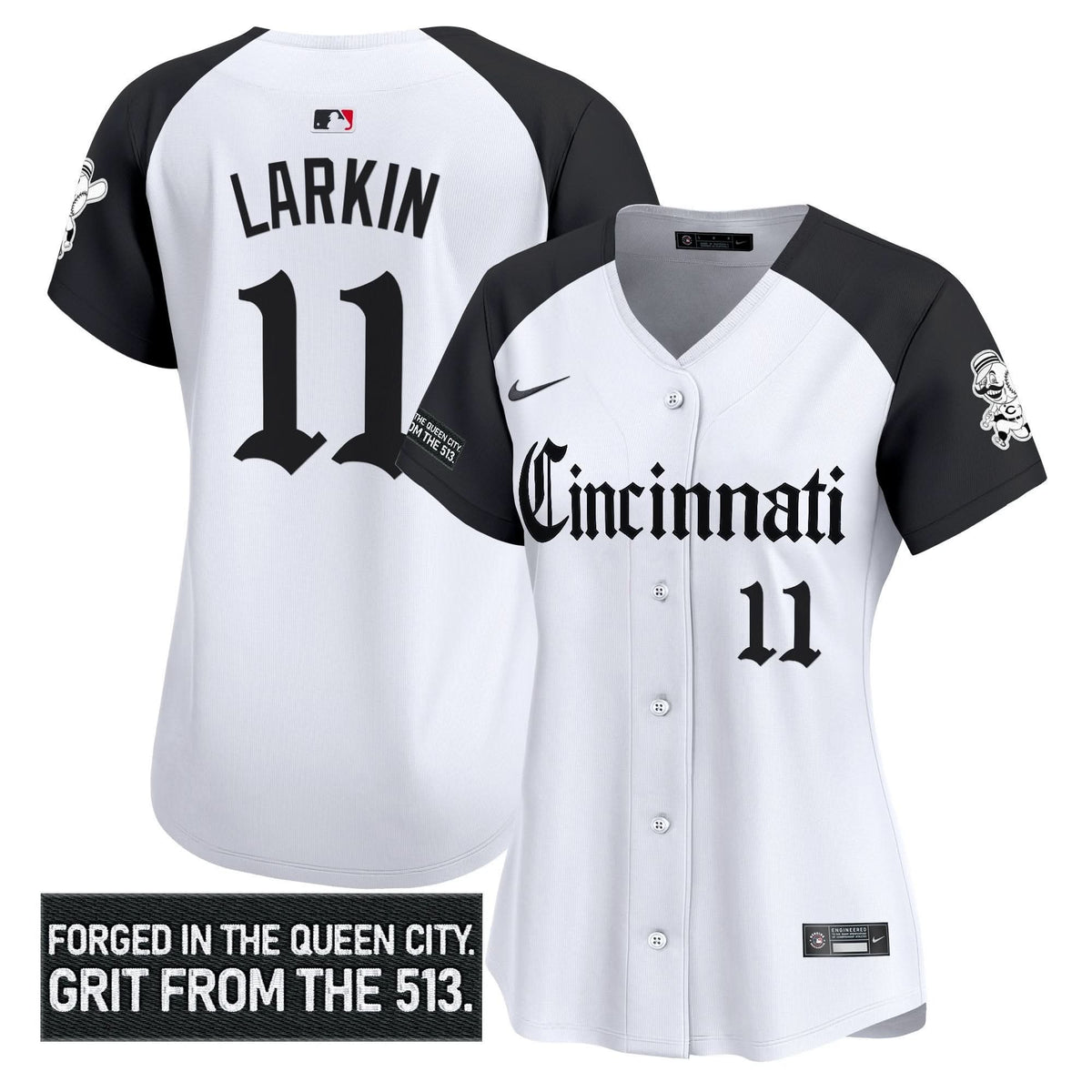 Women's Cincinnati Reds 'Gothic Queen City Edition' Vapor Premier Limited Jersey - All Stitched
