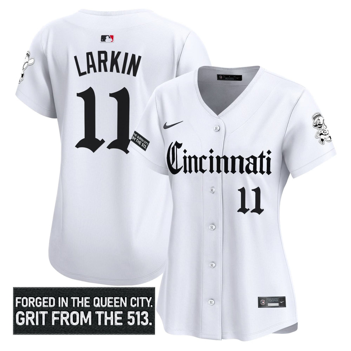 Women's Cincinnati Reds 'Gothic Queen City Edition' Vapor Premier Limited Jersey - All Stitched
