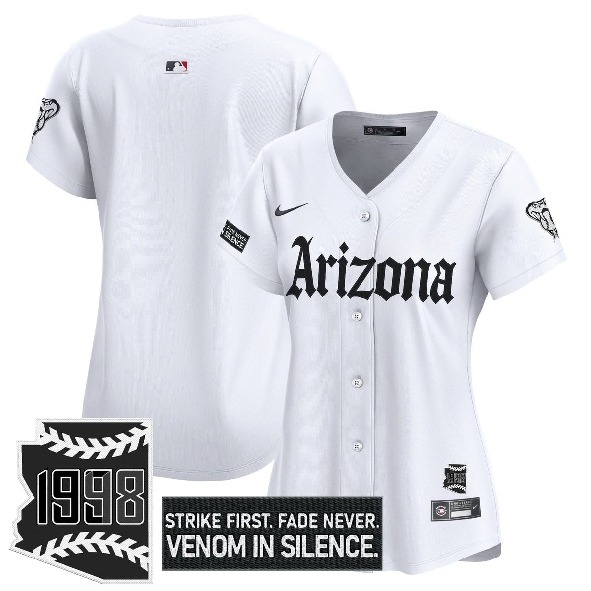 Women's Arizona Diamondbacks 'Gothic Desert Fang Edition' Vapor Premier Limited Jersey - All Stitched