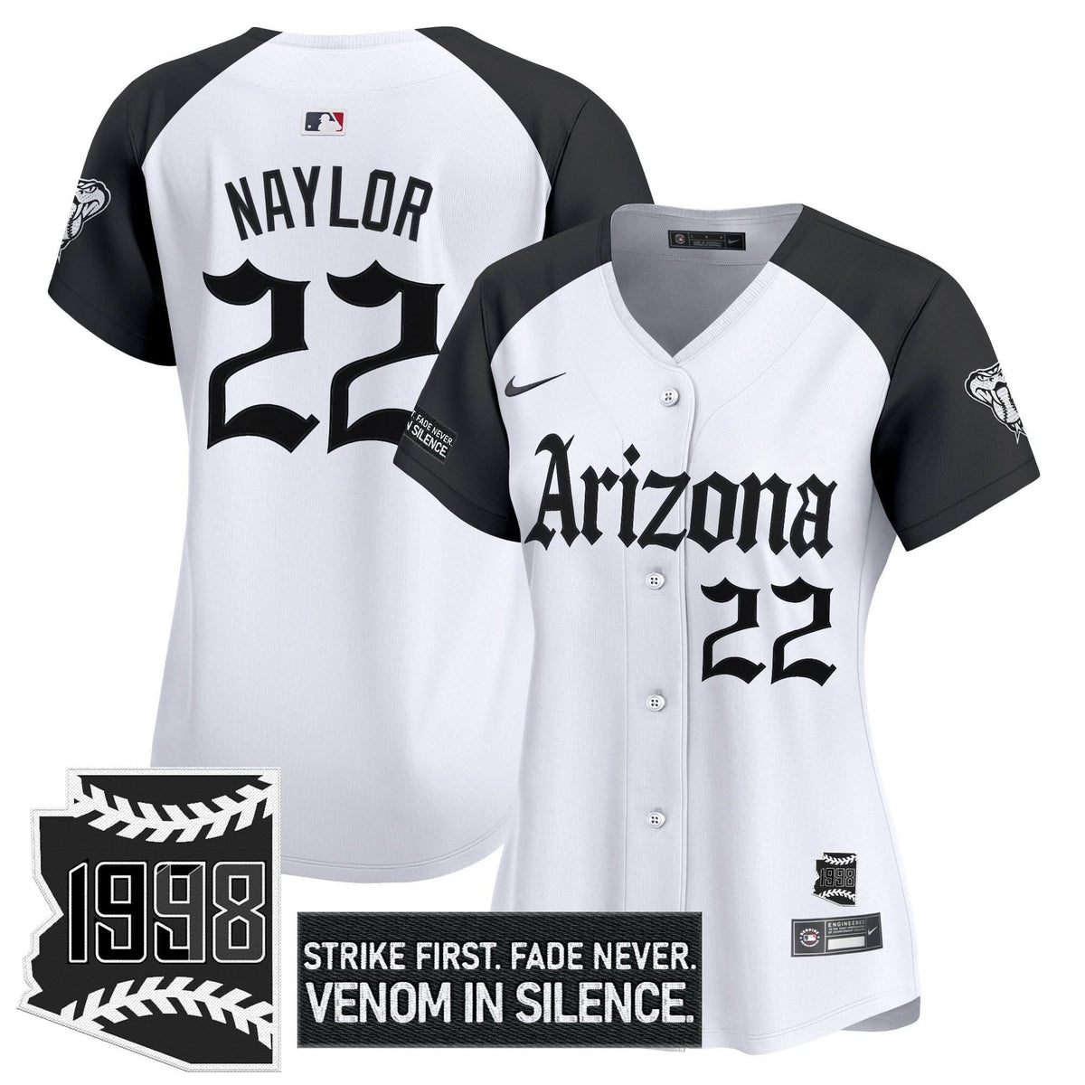 Women's Arizona Diamondbacks 'Gothic Desert Fang Edition' Vapor Premier Limited Jersey - All Stitched
