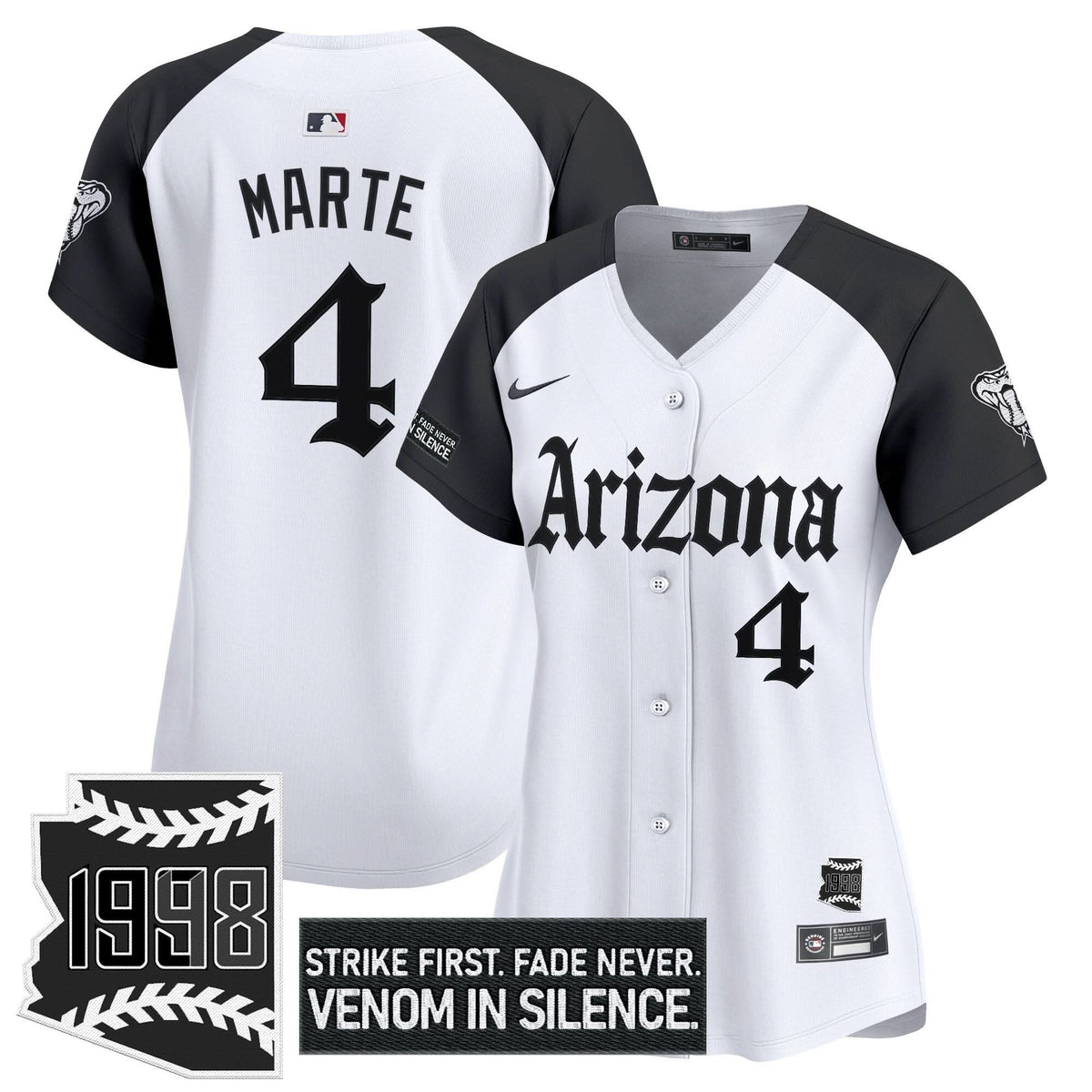 Women's Arizona Diamondbacks 'Gothic Desert Fang Edition' Vapor Premier Limited Jersey - All Stitched