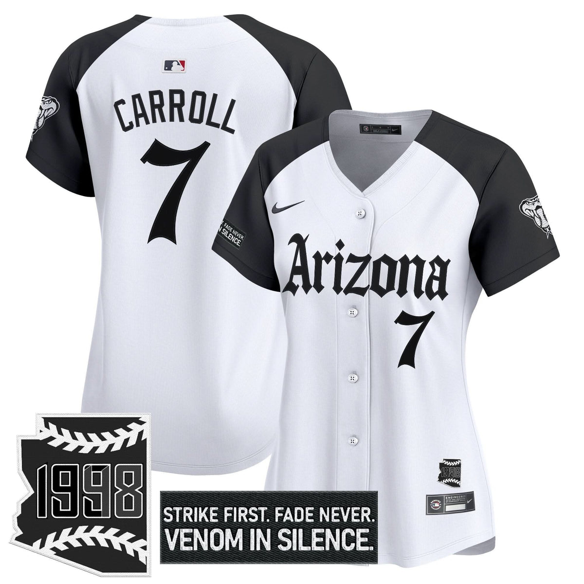 Women's Arizona Diamondbacks 'Gothic Desert Fang Edition' Vapor Premier Limited Jersey - All Stitched