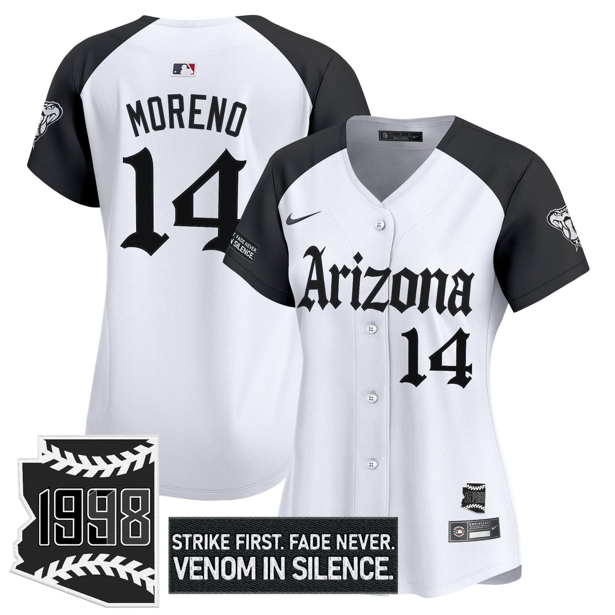 Women's Arizona Diamondbacks 'Gothic Desert Fang Edition' Vapor Premier Limited Jersey - All Stitched