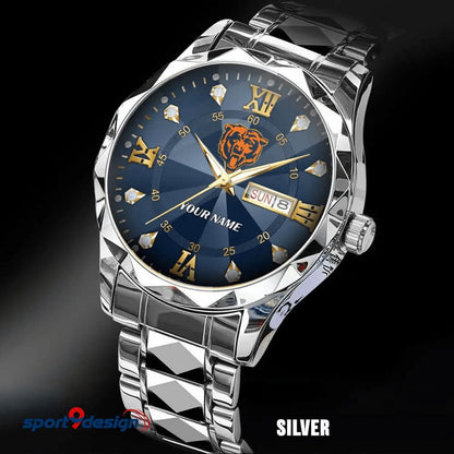 CB - American Football Luxury Hand Watch All Team Custom Any Name Gift For Fan - Limited Edition
