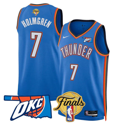 Men's Oklahoma City Thunder Jersey - Final Patch - All Stitched