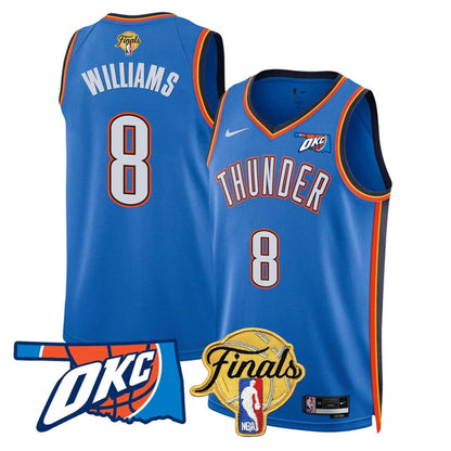 Men's Oklahoma City Thunder Jersey - Final Patch - All Stitched