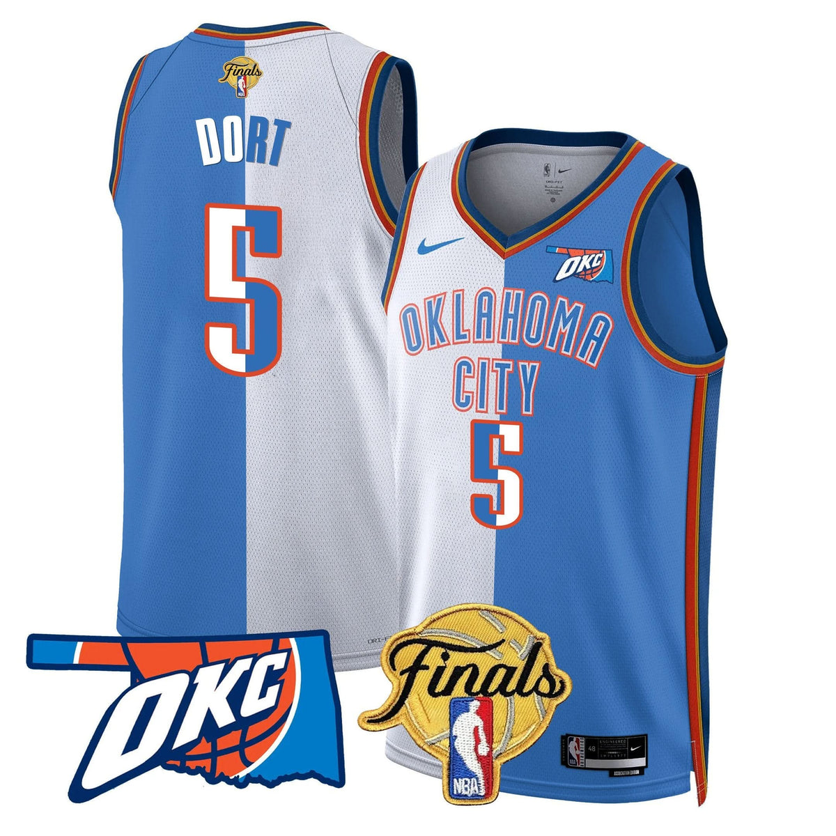 Men's Oklahoma City Thunder Jersey - Final Patch - All Stitched