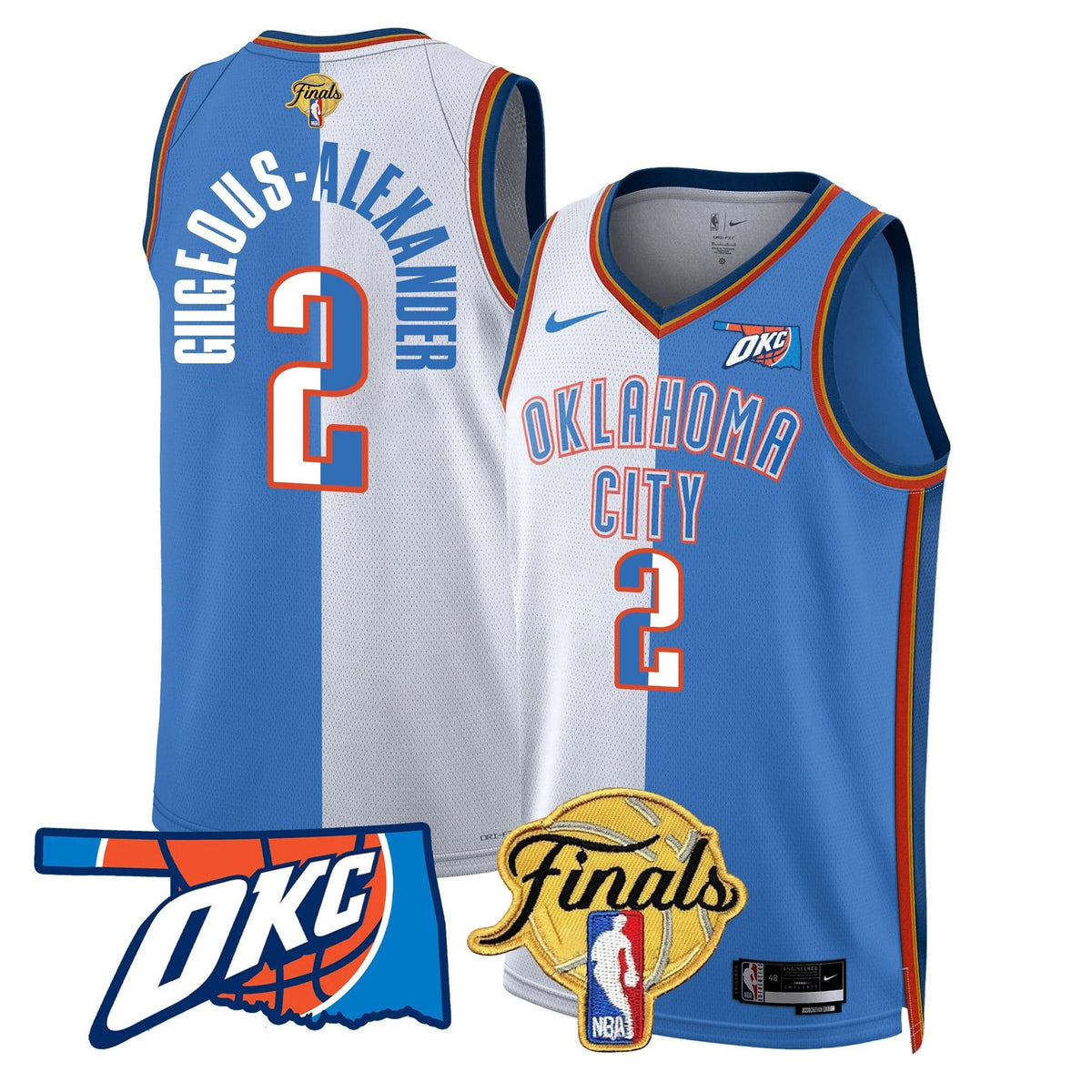Men's Oklahoma City Thunder Jersey - Final Patch - All Stitched