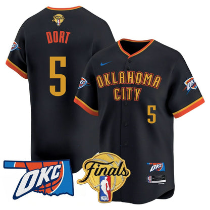 Oklahoma City Thunder Baseball Jersey - Final Patch - All Stitched