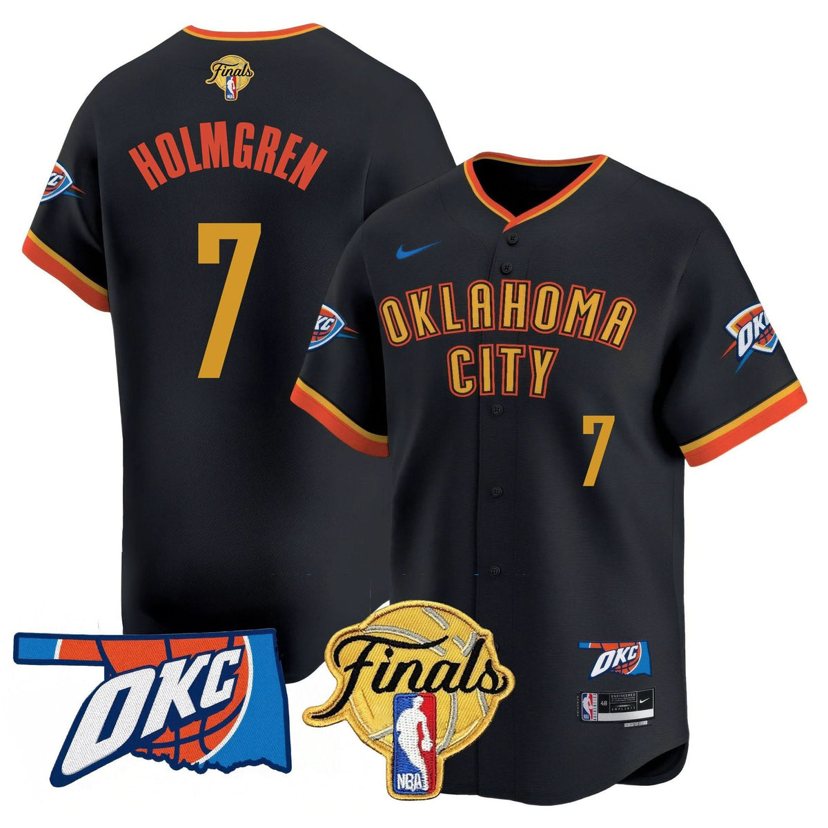 OKC Baseball Jersey - Final Patch - Stitched
