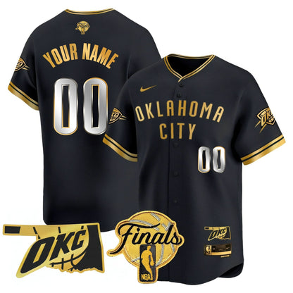 Oklahoma City Thunder Baseball Jersey - Final Patch - All Stitched