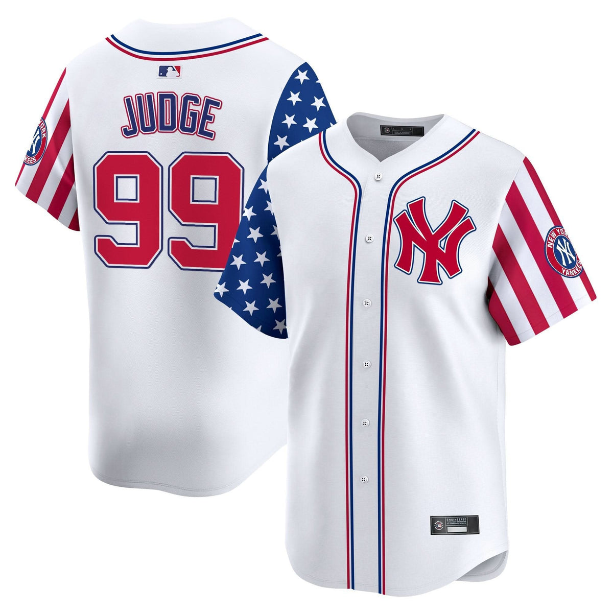 Men's New York Yankees 2025 Independence Day Vapor Premier Limited Jersey - All Stitched