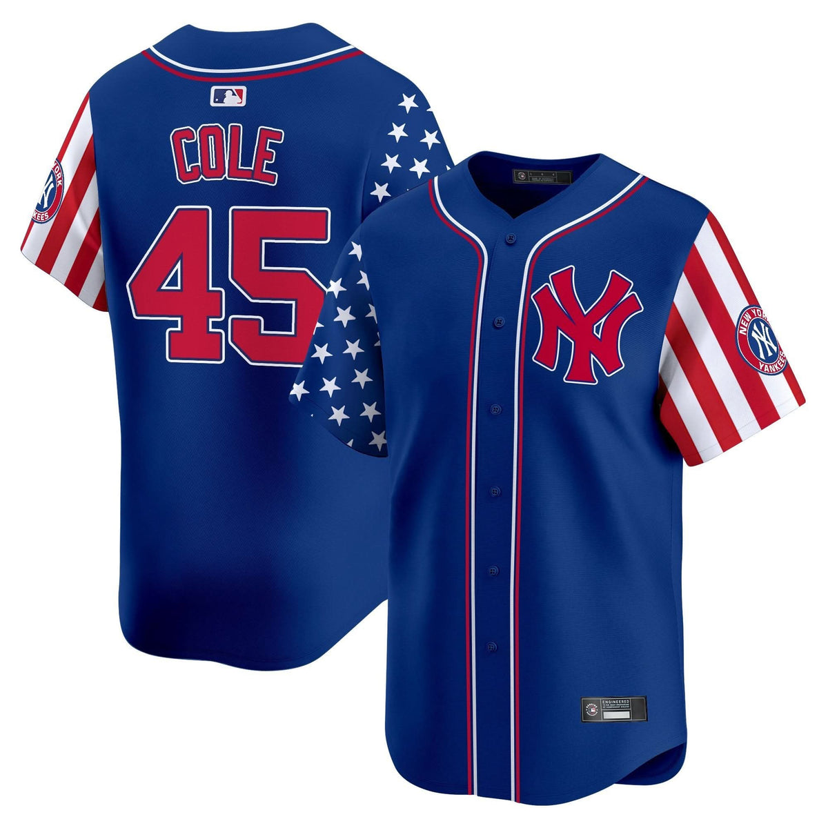 Men's New York Yankees 2025 Independence Day Vapor Premier Limited Jersey - All Stitched
