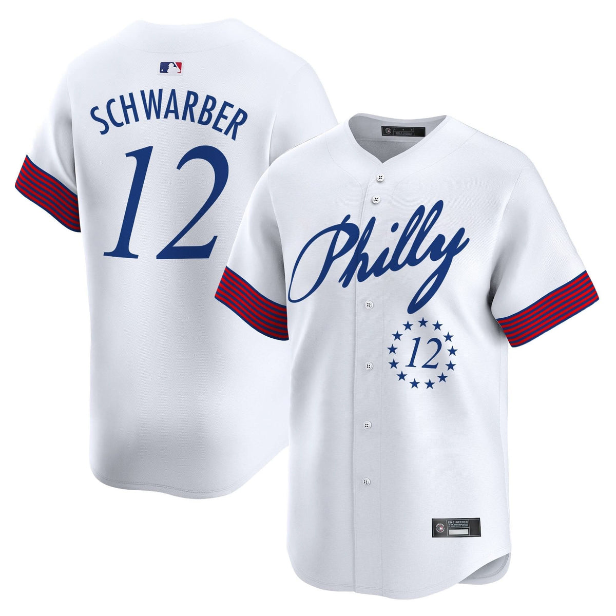 Men's Philadelphia Phillies 2025 Independence Day Vapor Premier Limited Jersey V2 - All Stitched